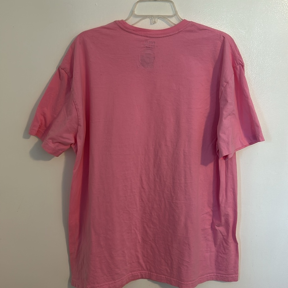 Polo Ralph Lauren Pink T-Shirt with Unusual Bottom hem Logo Size XL - Picture 4 of 5